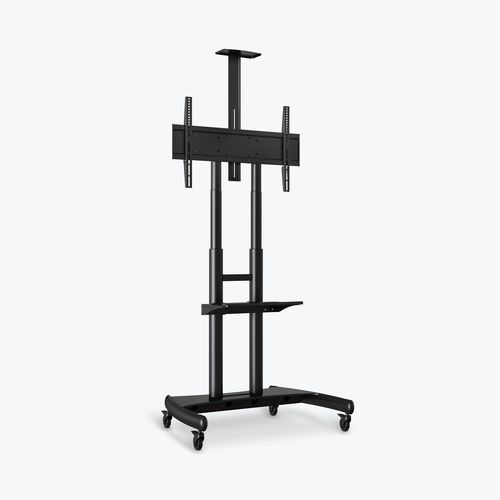 Support TV sur pied contemporain - FP4000 - Luxor - pivotant / avec roulettes / en acier