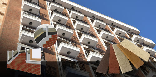 Plaquette de parement en clinker - CHANELLED GRC BRICK PANEL - Isiklar Building Materials Inc. - d'extérieur / 3D / aspect brique
