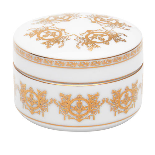 Boîte de rangement en porcelaine - RITZ IMPERIAL - HAVILAND - avec couvercle