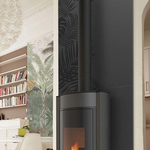 Bouclier thermique en acier - PALMA - dixneuf - de protection / pour poêle