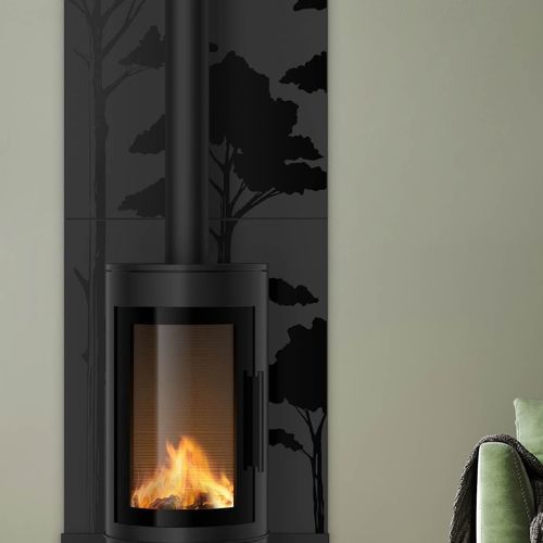 Bouclier thermique en acier - CANOP&Eacute;E HAUTE - dixneuf - pour poêle / de protection