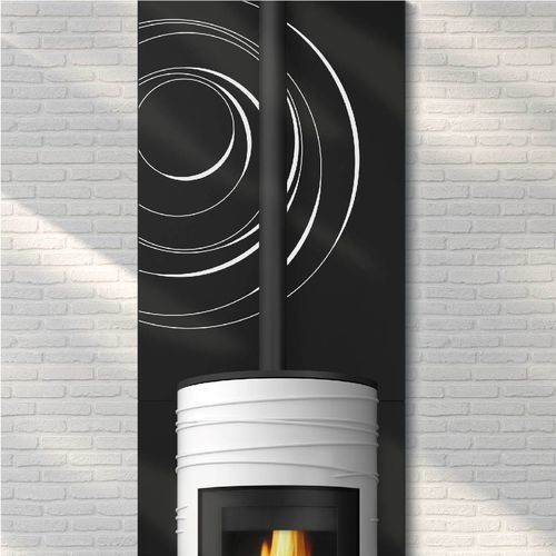 Bouclier thermique mural - VORTEX - dixneuf - en acier / de protection / pour poêle