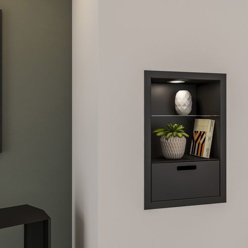 Niche murale en acier - SPECIAL NICHE - dixneuf - rectangulaire / d'intérieur