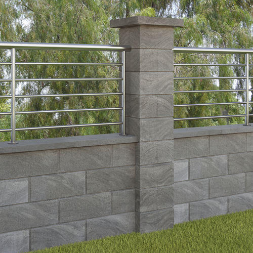 Bloc de béton creux - BLOM20 - SAS PREFABRICADOS DE HORMIGON SA - pour clôture / à haute résistance / à emboîtement