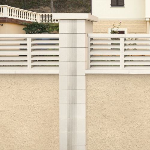 Bloc de béton creux - RIGATO - SAS PREFABRICADOS DE HORMIGON SA - décoratif / pour pilier / à haute résistance