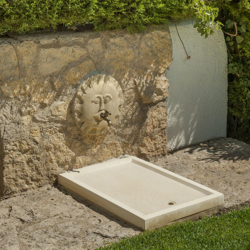 Receveur de douche rectangulaire - DOMUS  - SAS PREFABRICADOS DE HORMIGON SA - à poser / en béton / de jardin