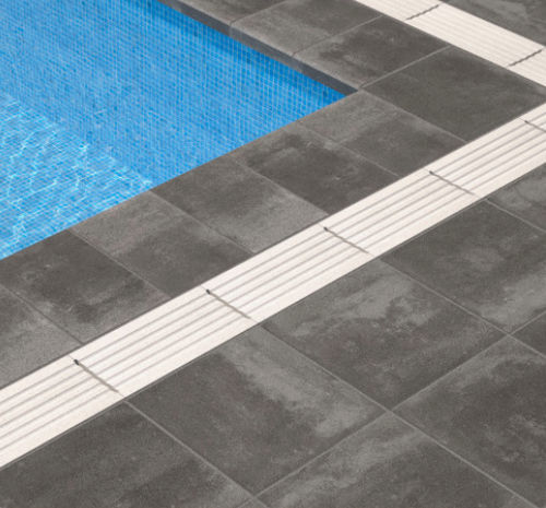 Grille de drainage en béton - TESSERA - SAS PREFABRICADOS DE HORMIGON SA - pour piscine