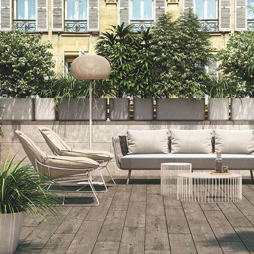 Lame de terrasse en béton - SASTEAK   - SAS PREFABRICADOS DE HORMIGON SA - aspect bois / antidérapante / anti-tâches