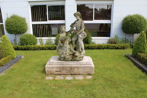Sculpture en pierre naturelle - bca materiaux anciens - pour espace public