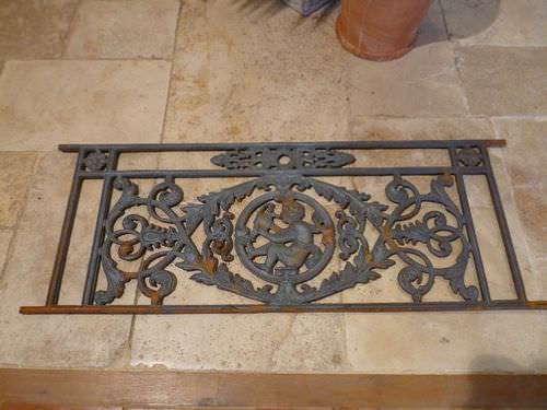 Garde-corps en fonte - bca materiaux anciens - à barreaux / d'extérieur / pour balcon