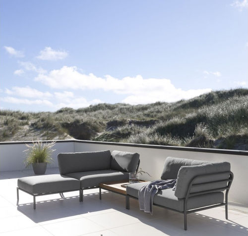 Canapé modulable - LEVEL - Houe - contemporain / de jardin / en tissu