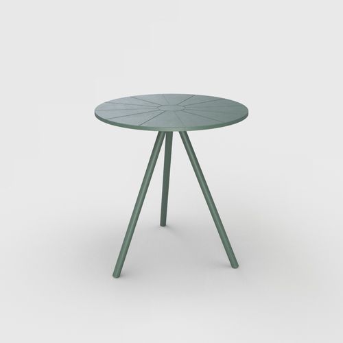 Table design scandinave - NAMI - Houe - en plastique / avec piètement en acier thermolaqué / ronde