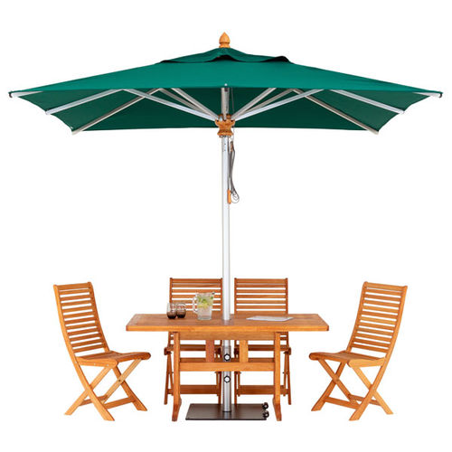 Parasol en tissu - BRAVURA - Woodline Shade Solutions - en aluminium / en inox / en bois