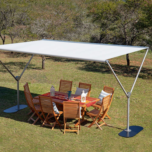 Parasol en tissu - SKY - Woodline Shade Solutions - en inox / résistant au vent / XXL