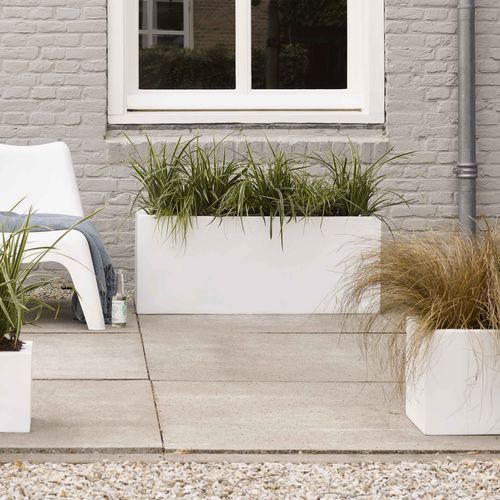 Jardinière en plastique - LUX - Capi - rectangulaire / contemporaine / d'extérieur