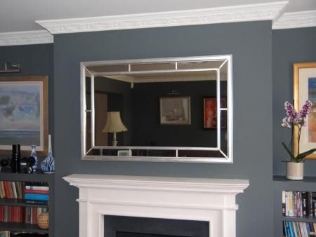 Miroir TV mural - NO. 43 - Overmantels - contemporain / rectangulaire / en métal