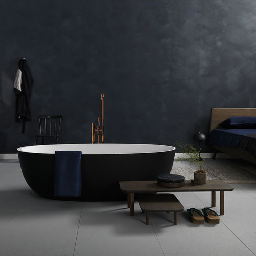 Baignoire ovale - LOOP - NotOnlyWhite - à poser / en Solid Surface / blanche