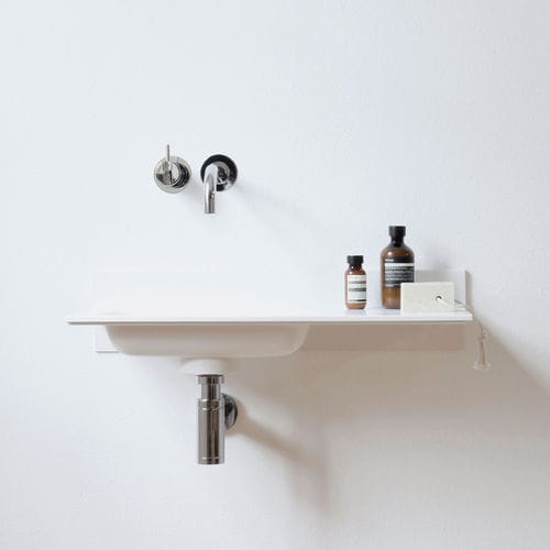 Lave-mains suspendu - BLEND - NotOnlyWhite - rectangulaire / en Solid Surface