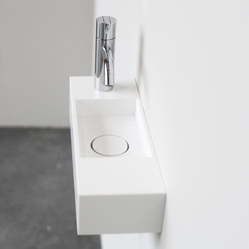 Lave-mains suspendu - FORM LIGHT - NotOnlyWhite - rectangulaire / en Solid Surface