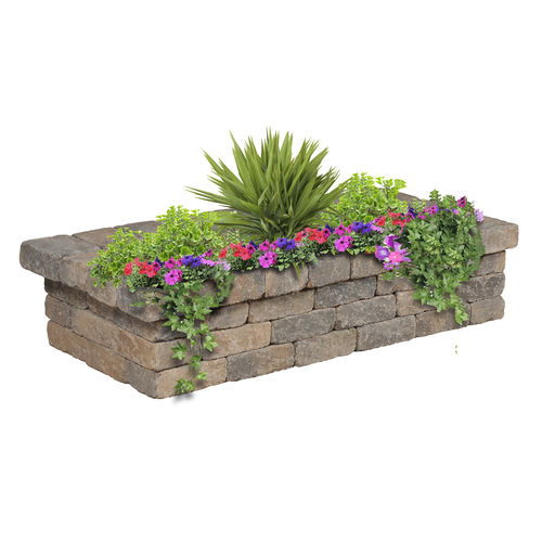 Jardinière en pierre - HAMPTON - shaw brick - rectangulaire / classique / pour espace public