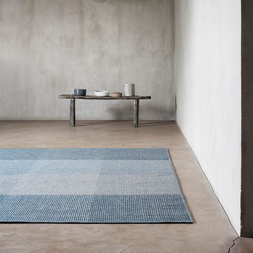 Tapis contemporain - GENOVA - LINIE DESIGN A/S - à rayures / à carreaux / en laine de Nouvelle Zélande