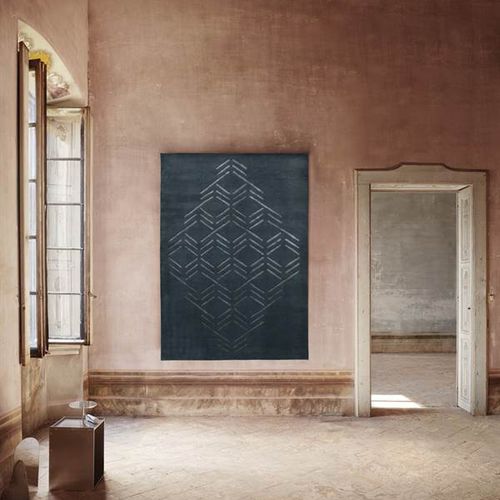 Tapisserie contemporaine - MATCHES - LINIE DESIGN A/S - à motif / en laine de Nouvelle Zélande / en viscose
