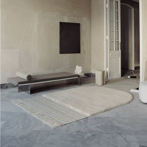 Tapis contemporain - ETERNAL EYE - LINIE DESIGN A/S - uni / en laine de Nouvelle Zélande / noué main