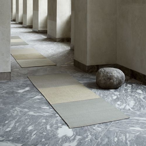 Tapis contemporain - MODEST EASE - LINIE DESIGN A/S - à motif / en laine de Nouvelle Zélande / en lin