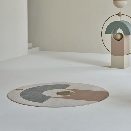 Tapis contemporain - ETERNAL ORB - LINIE DESIGN A/S - à motif / en soie / en laine de Nouvelle Zélande