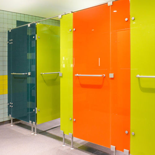Cabine sanitaire en verre - CABRILLANT  - Prospec - pour WC / pour établissement public