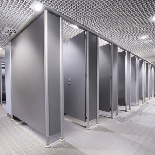 Cabine sanitaire stratifiée - MARATHON CLASSIC - Prospec - pour WC / pour établissement public