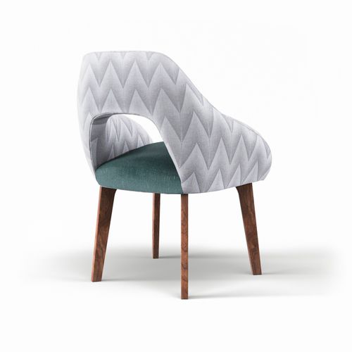 Chaise contemporaine - LOLA - Mambo Unlimited Ideas - d'intérieur / en tissu / en bois massif