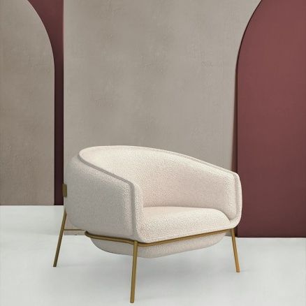 Fauteuil contemporain - BLOP - Mambo Unlimited Ideas - en tissu / en métal / tapissé