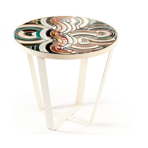 Table d'appoint contemporaine - CALDAS - Mambo Unlimited Ideas - en bois / en métal / ronde