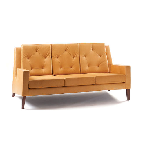 Canapé contemporain - GEO - Mambo Unlimited Ideas - en tissu / en cuir / orange