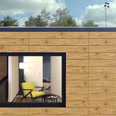 Stratifié décoratif aspect pierre - CLADDING - Greenlam Europe - uni / brossé / finition mat