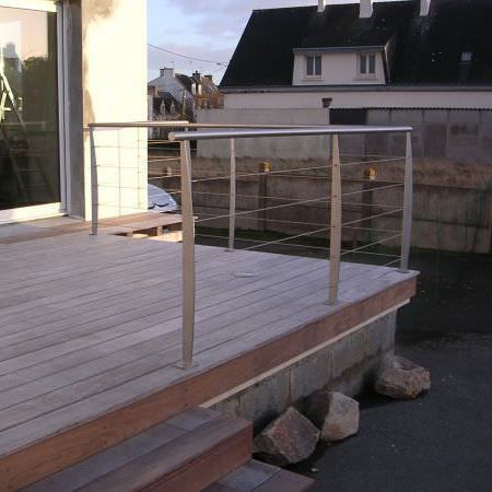 Garde-corps en inox - LUC SUR MER - ESCALIER DESIGN 14 - en câble / d'extérieur / pour terrasse