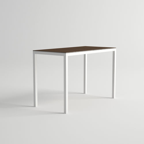 Table mange-debout contemporaine - DAYTONA - 10Deka - en HPL / avec piètement en aluminium / rectangulaire