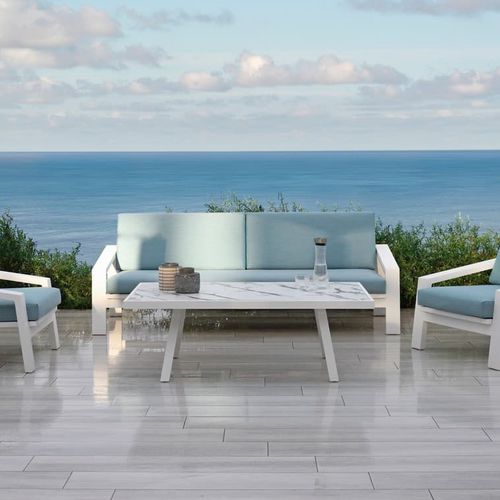 Canapé contemporain - PULVIS - 10Deka - d'extérieur / en tissu / en simili cuir