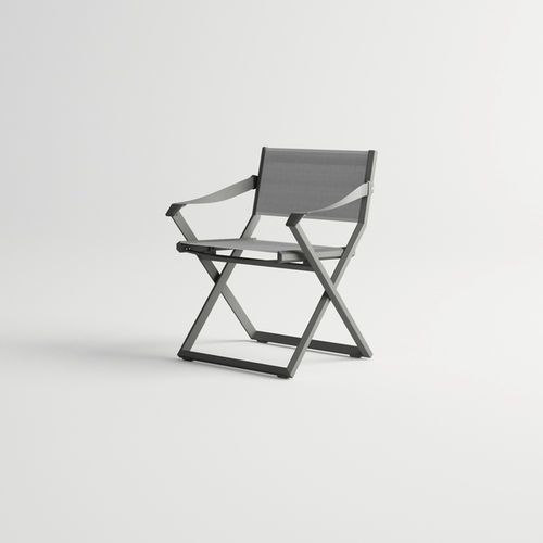 Chaise de salle à manger contemporaine - VICTUS  - 10Deka - d'extérieur / en Textilene® / avec piètement en aluminium
