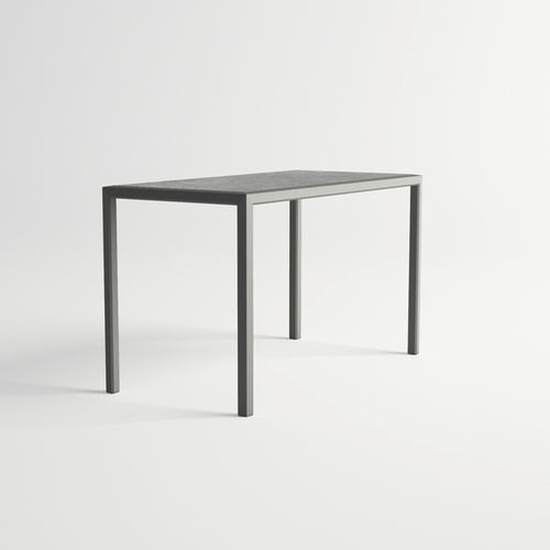 Table mange-debout contemporaine - VICTUS - 10Deka - en HPL / avec piètement en aluminium / rectangulaire