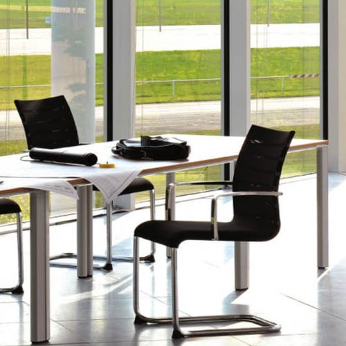 Chaise contemporaine - SENTRUM - burgessfurniture - d'intérieur / en acier / en cuir