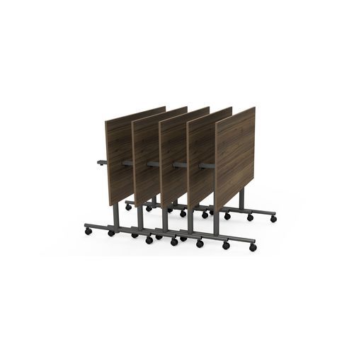 Table de réunion contemporaine - FLIP-TOP - burgessfurniture - en placage de bois / en bois de feuillus / en HPL