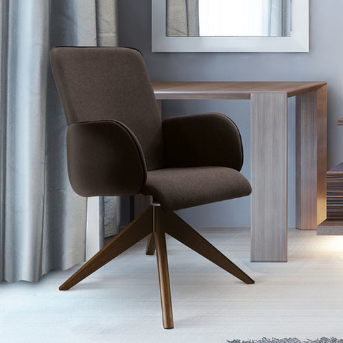 Fauteuil contemporain - CASUELLE® - burgessfurniture - en tissu / en métal / en bois