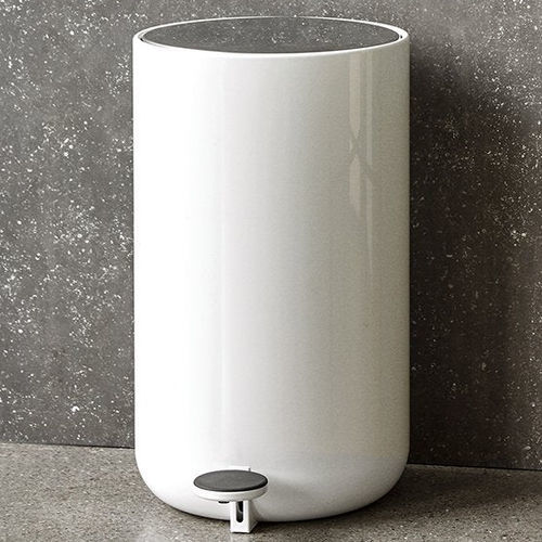 Poubelle en inox - 7604639 - AUDO - en acier à revêtement par poudre / en acier inoxydable brossé / en plastique