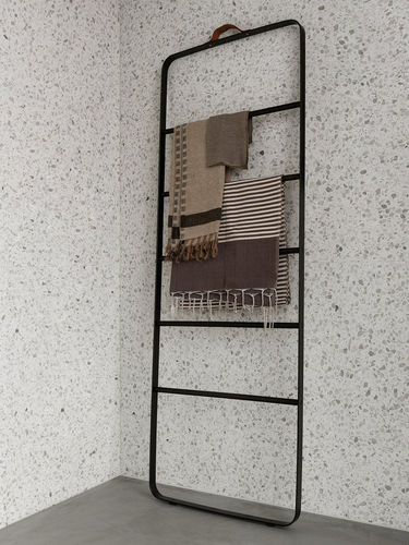 Porte-serviettes échelle - 7800579 - AUDO - sur pied / en acier / en acier à revêtement par poudre