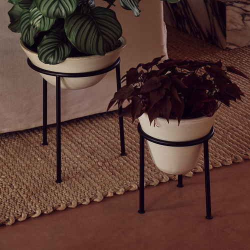 Pot de jardin en acier - DAIZA - AUDO - en grès / en îlot / ovale