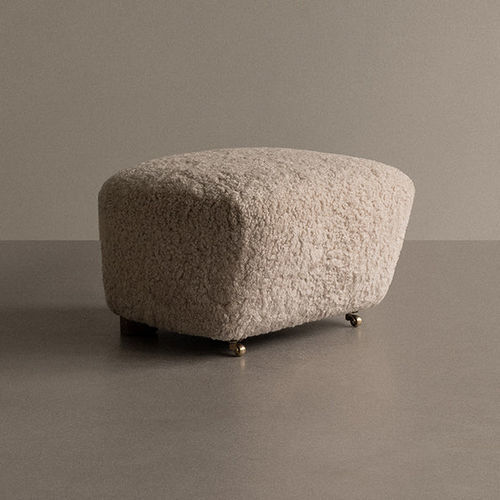 Repose-pied contemporain - THE TIRED MAN - AUDO - en tissu / à roulettes