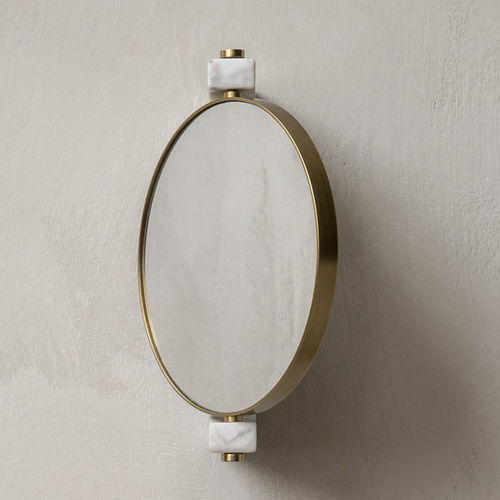 Miroir mural - PEPE - AUDO - contemporain / rond / en marbre