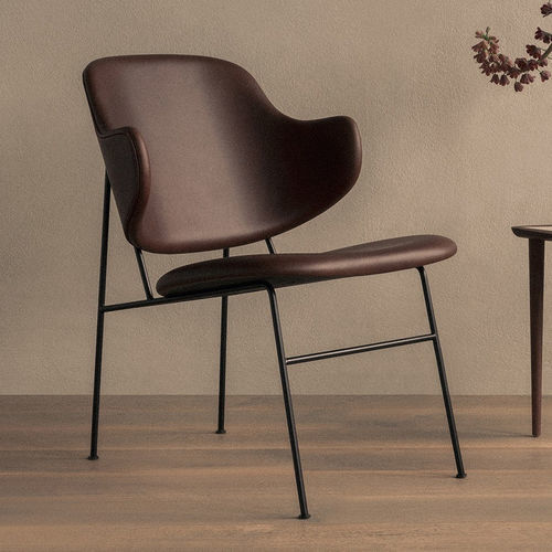 Fauteuil contemporain - THE PENGUIN - AUDO - en tissu / en cuir / en chêne